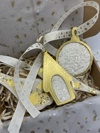 Zestaw ozdób świątecznych